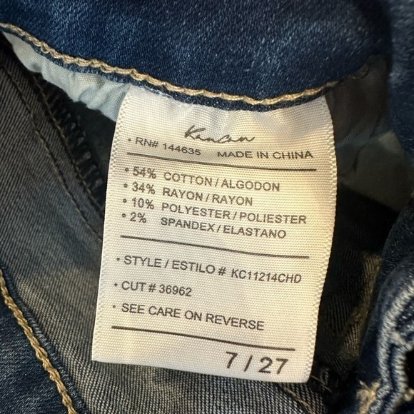 KanCan Mid Rise Skinny stretch Jeans Womens Sz 7 / 27 blue Medium Wash Estilo - Picture 10 of 12